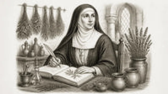 Rycina — Hildegarda z Bingen